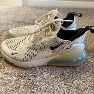 Nike Air Max 270 Beige and Black Sneakers